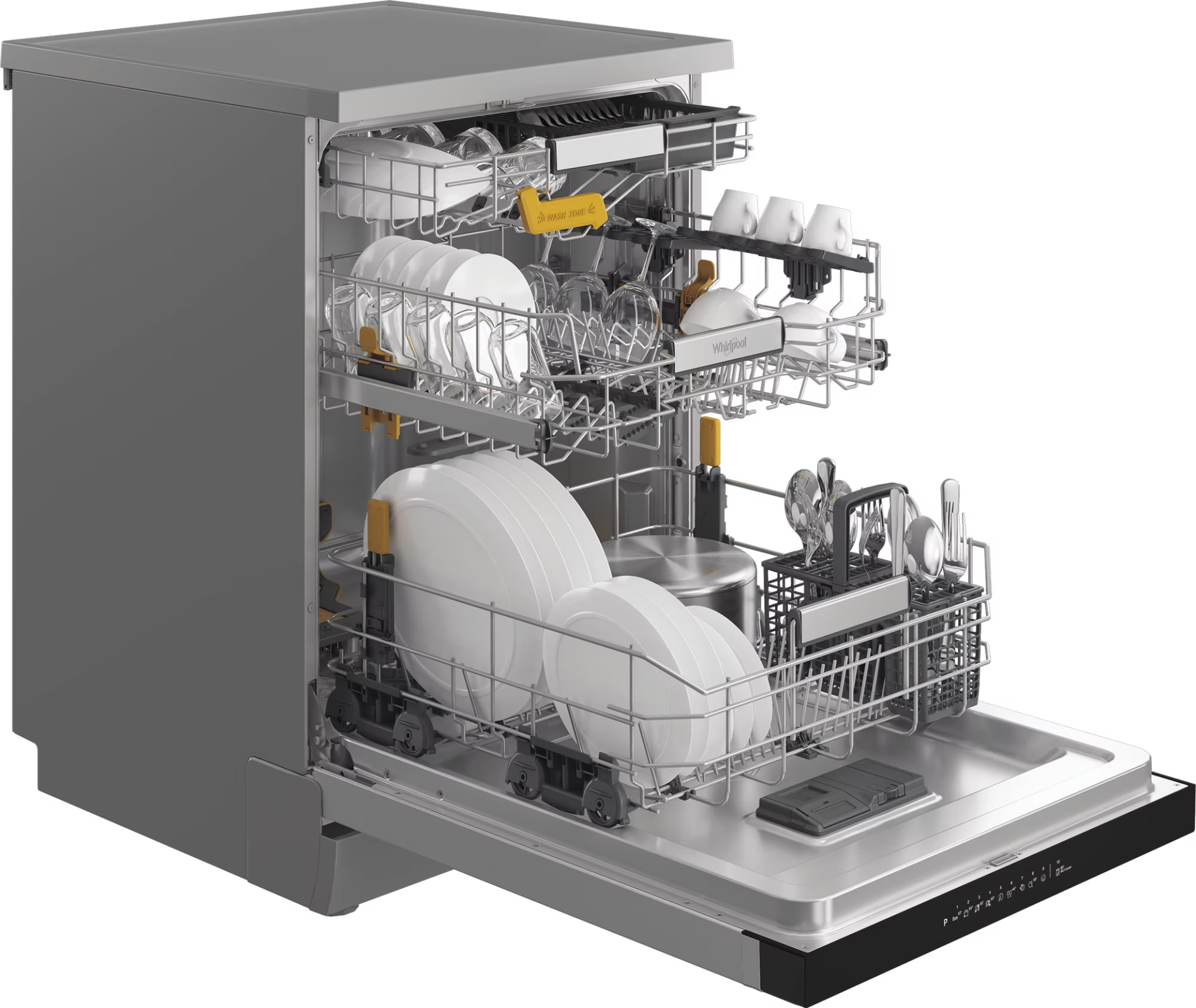 WHIRLPOOL vrijstaande vaatwasser - W8FHS61X