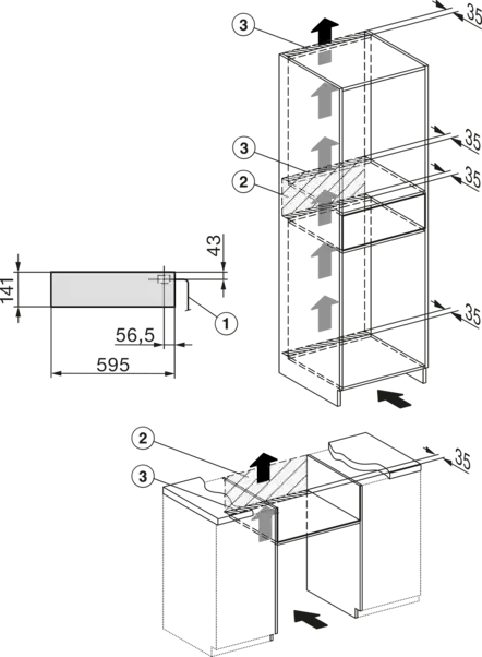 MIELE PURELINE vacumeerlade - 14cm - EVS7010OBSW