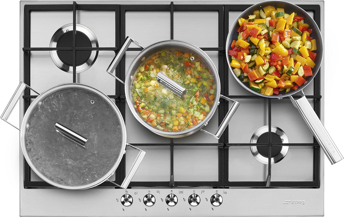SMEG gaskookplaat - 72cm - PX375