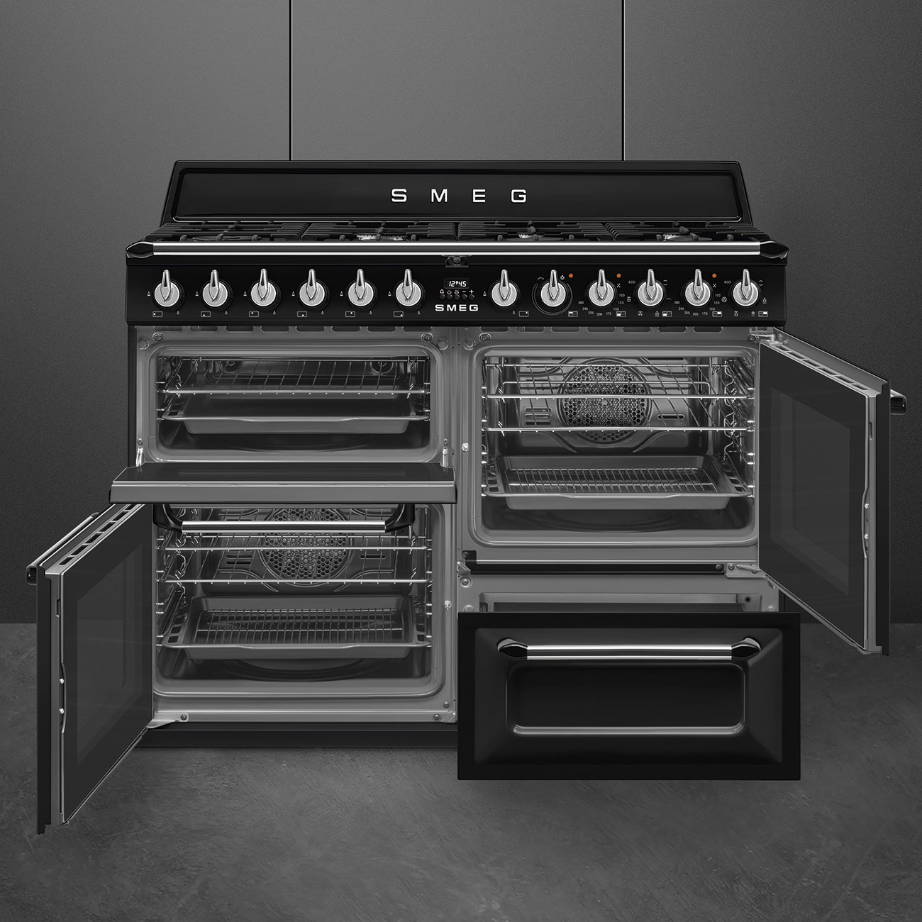 SMEG fornuis met gaskookplaat - 110cm - TR4110BL1