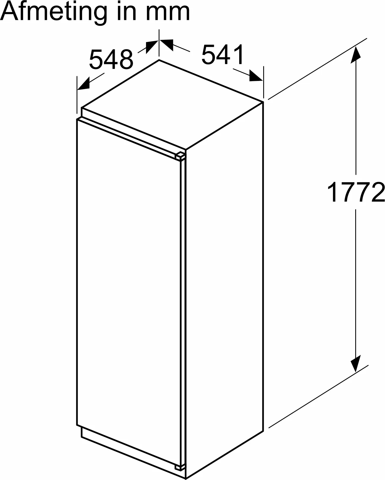 BOSCH SERIE 2 koelkast zonder vriesvak - 178cm - KIR81NSE0