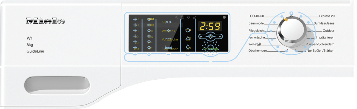 MIELE STANDARD CHROME EDITION Wasmachine 8 kg - WDD131WPS