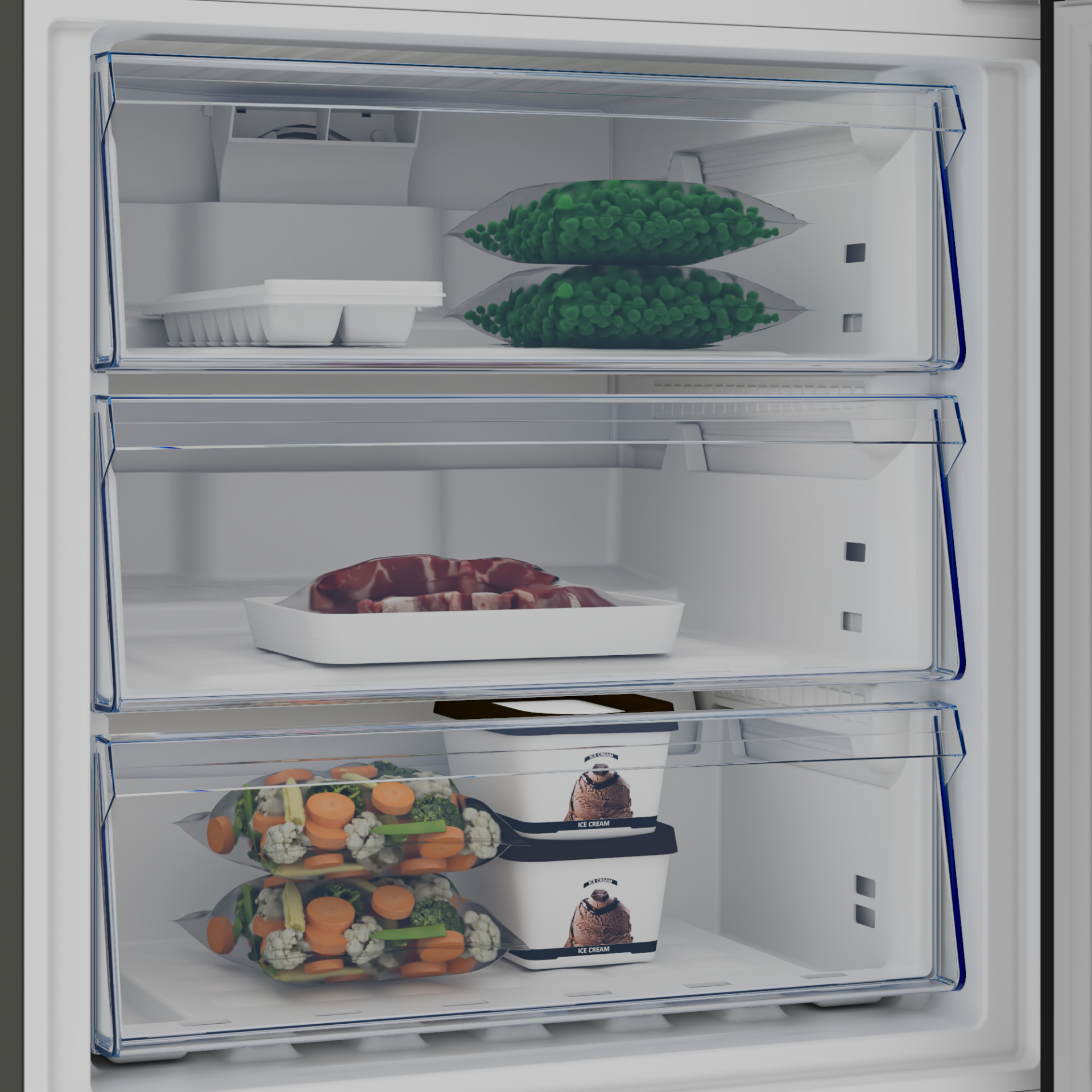 BEKO vrijstaande koel-/vriescombinatie - 192cm - B5RCNE565HXP