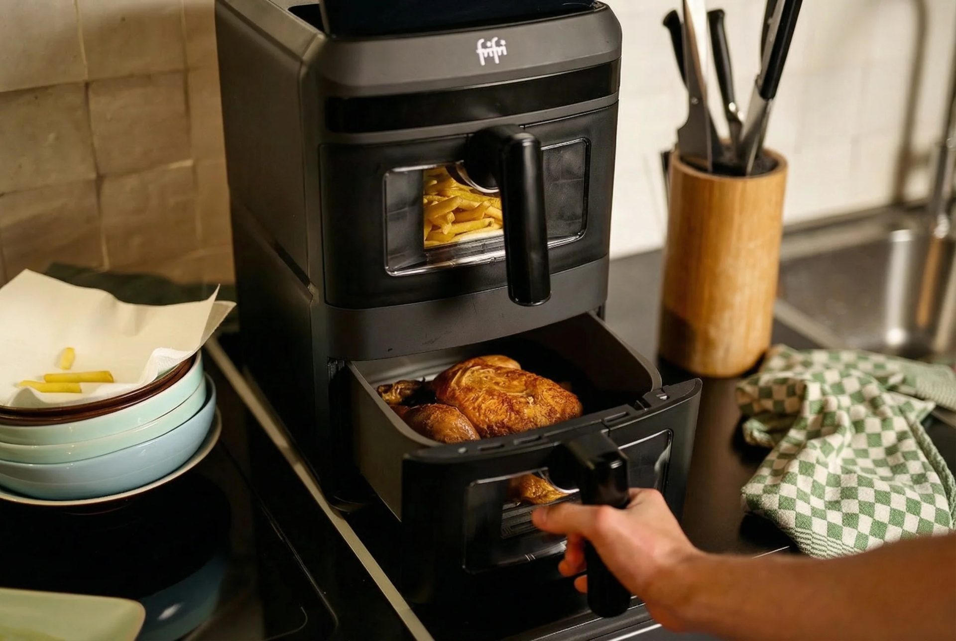FRIFRI DUO SLIM Airfryer - FRI0813028BLP