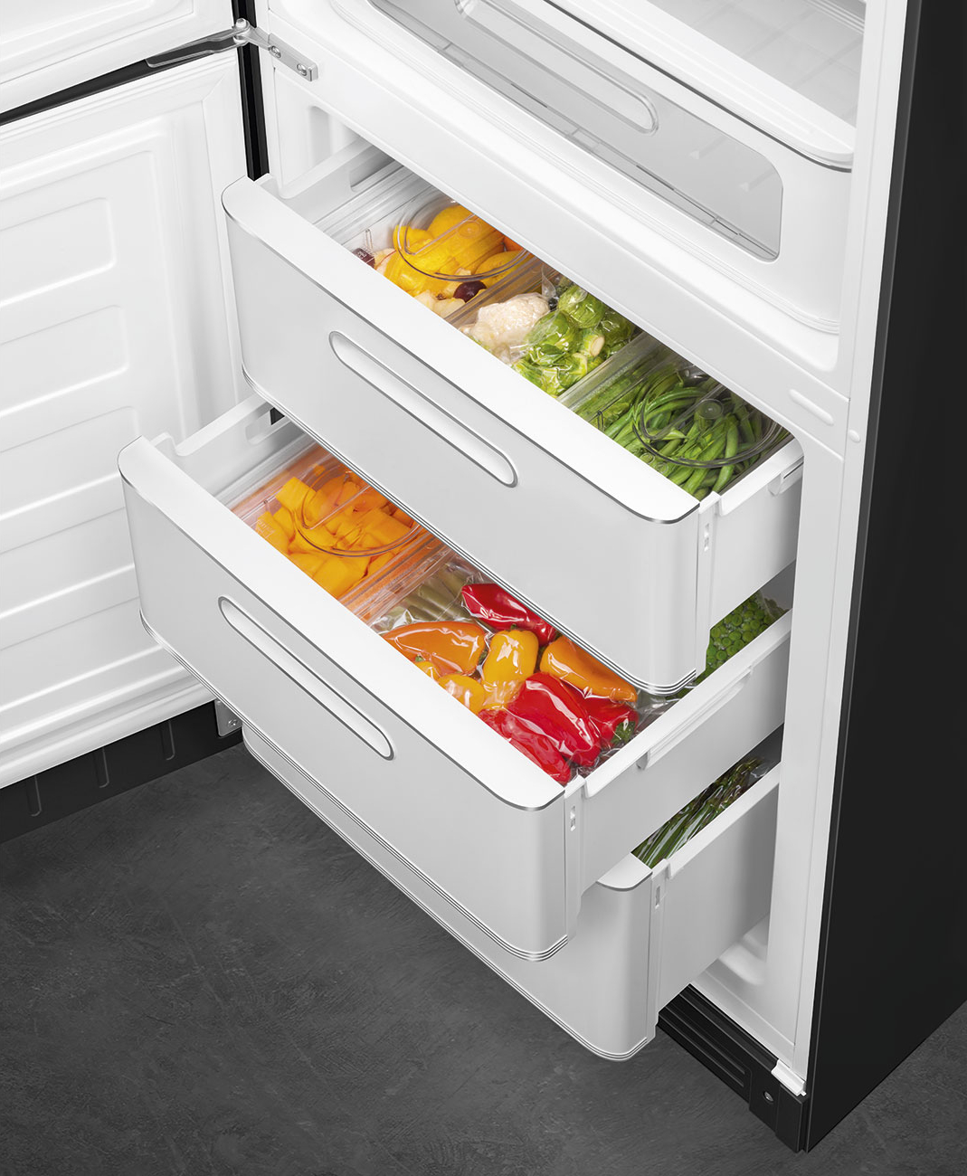 SMEG 50's Style Vrijstaande koel-vriescombinatie - FAB32LBL6