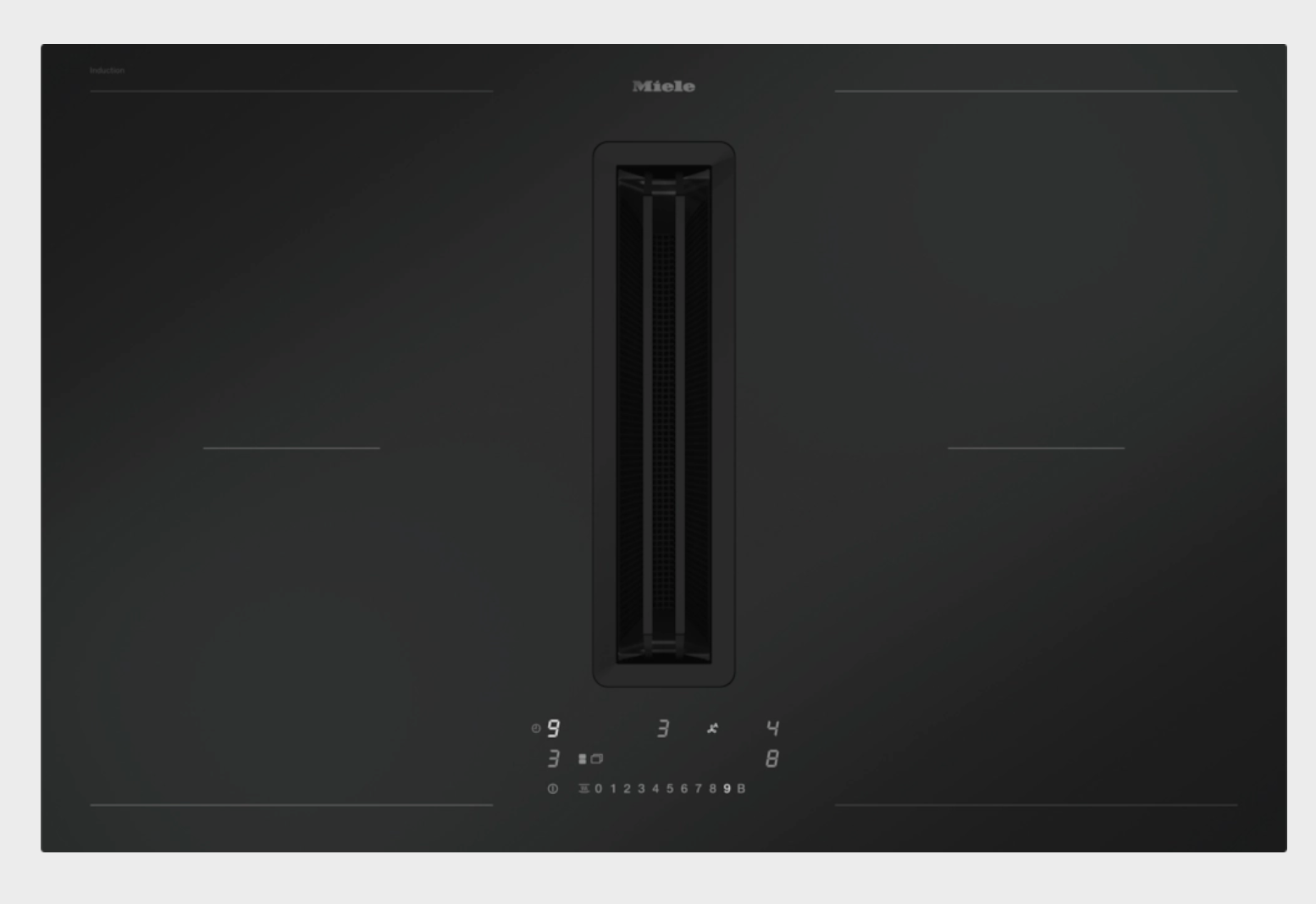 MIELE kookplaat met afzuiging - 80cm - KMDA7876FLMATTFINISHMASW