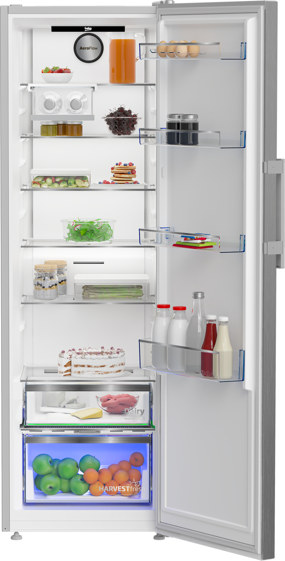 BEKO vrijstaande koelkast zonder vriesvak - 186cm - B7RMLNE446ZXP